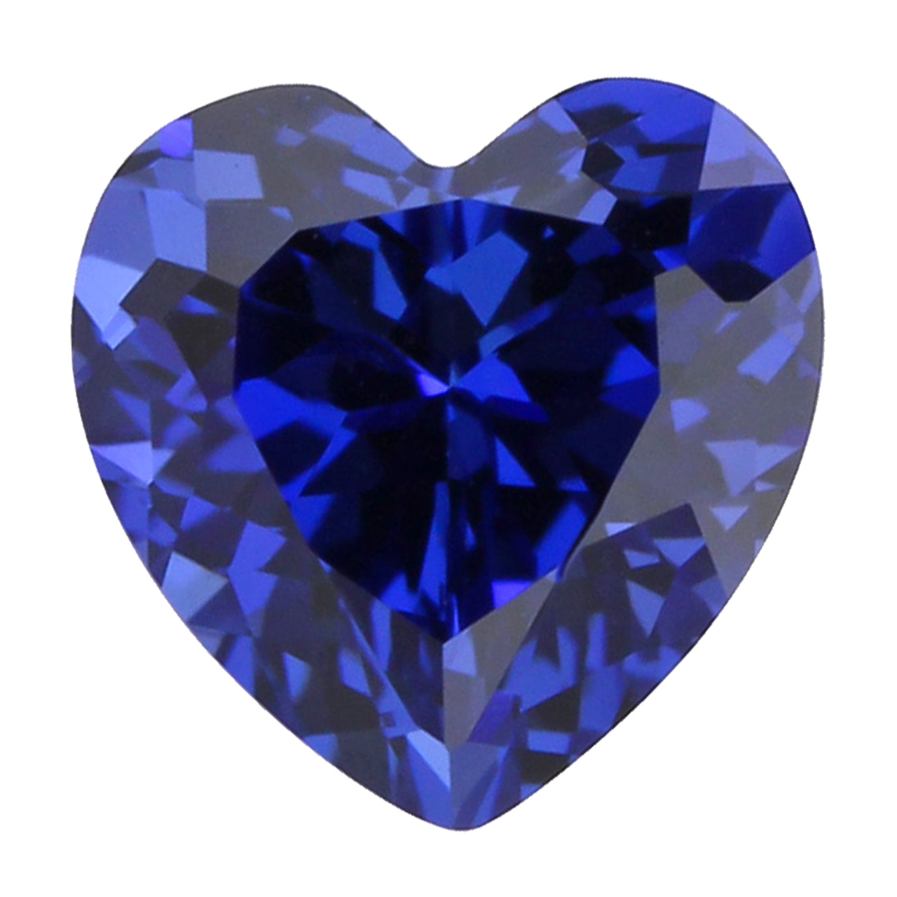 Blue Sapphire Heart Cut in Created Grade GEM | Lab Stone