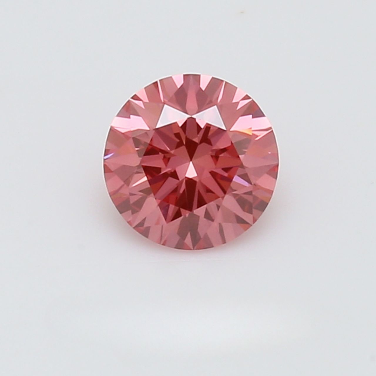 GIA Certified 1.01 Carat Enhanced Color Diamond -  Fancy Vivid Purplish Pink -  Round Brilliant