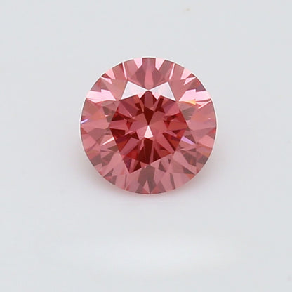 GIA Certified 1.01 Carat Enhanced Color Diamond -  Fancy Vivid Purplish Pink -  Round Brilliant