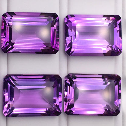 Emerald Cut Amethyst Gem - Purple Color - 10 carats - 10 x 14mm