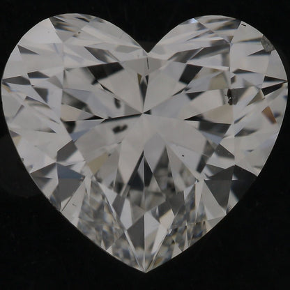 GIA Certified 1.52 Carat Heart Diamond Ideal Cut - F Color - SI1 Clarity