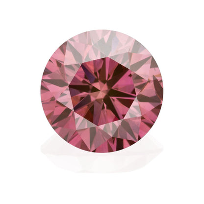 GIA Certified 1.6 Carat Enhanced Color Diamond -  Fancy Vivid Purplish Pink -  Round Brilliant