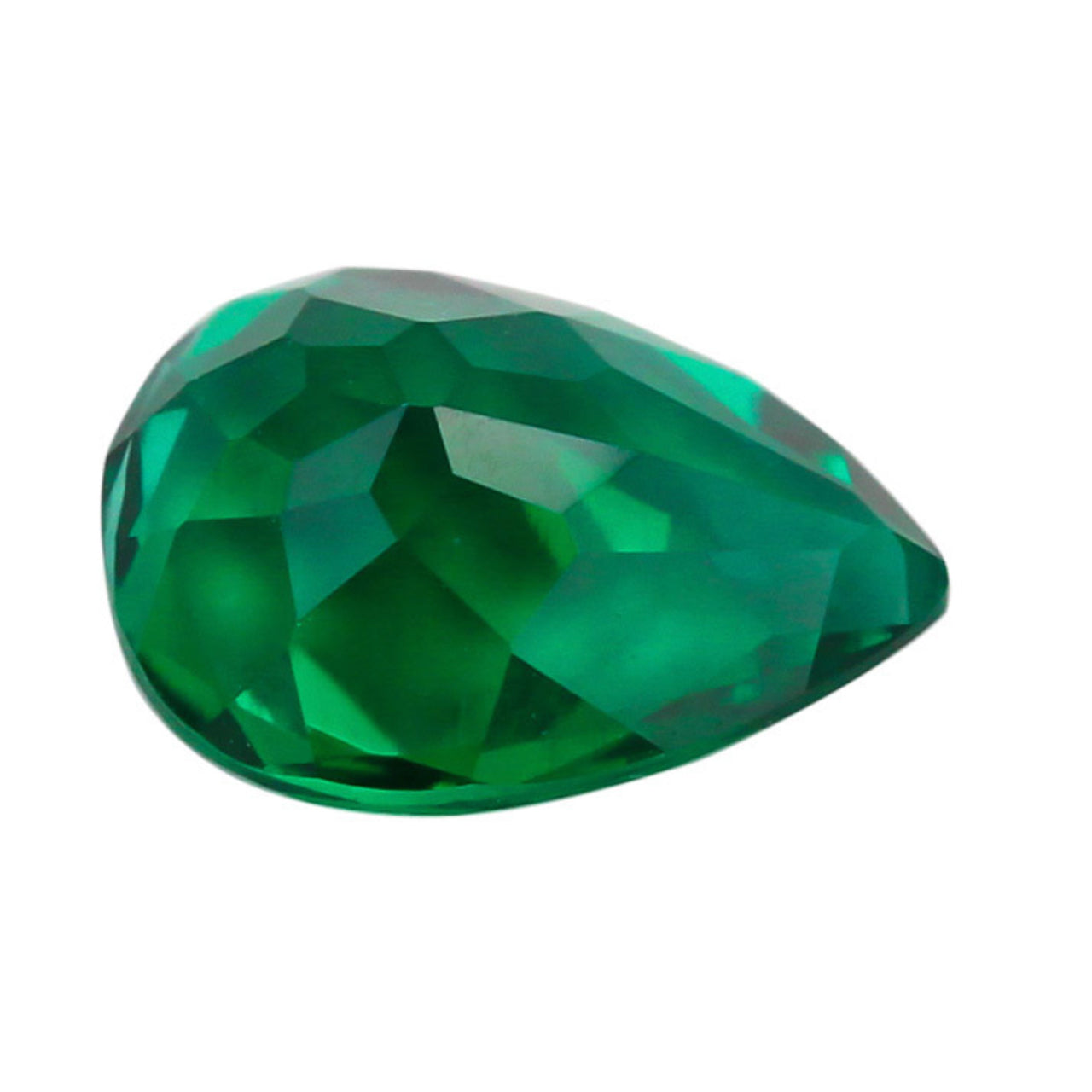 Emerald Pear Cut in Created Grade GEM | Lab Stone