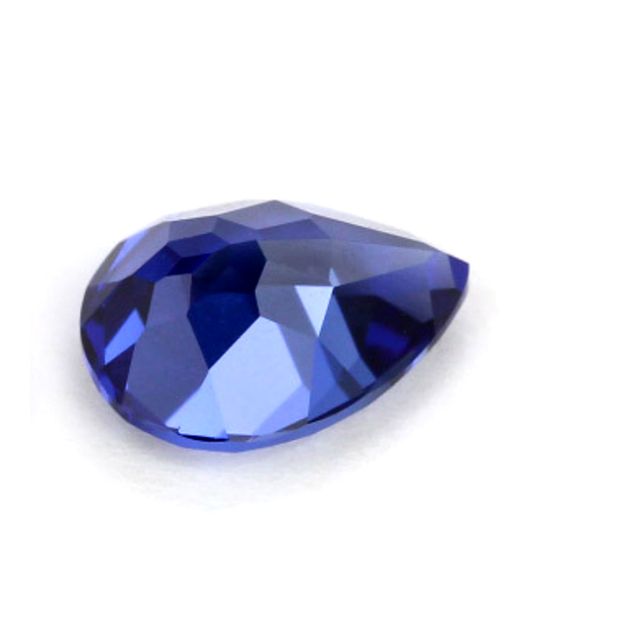 Blue Sapphire Pear Cut in Created Grade GEM | Lab Stone