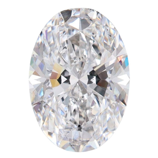 2.35 Carat Oval Lab Grown Diamond Oval Cut - E Color - SI1 Clarity -IGI Certified