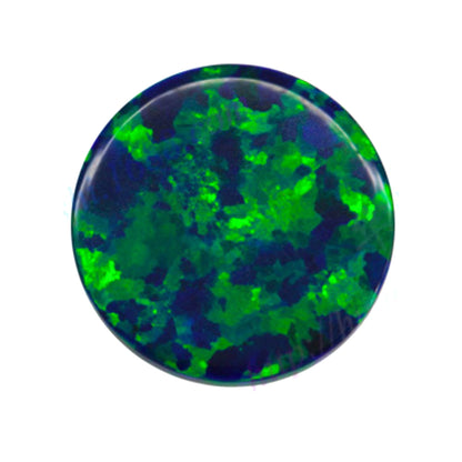 Black Opal Round Cut in Created Grade GEM | Lab Stone