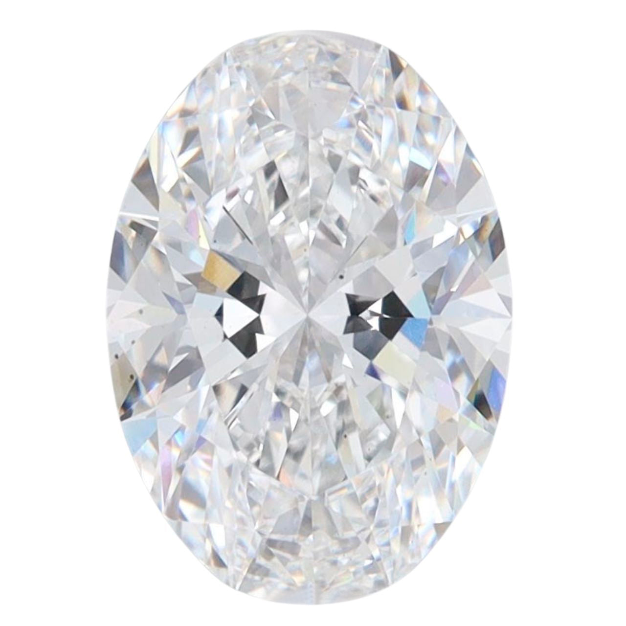 2.5 Carat Oval Lab Grown Diamond Oval Cut - E Color - VS1 Clarity -IGI Certified