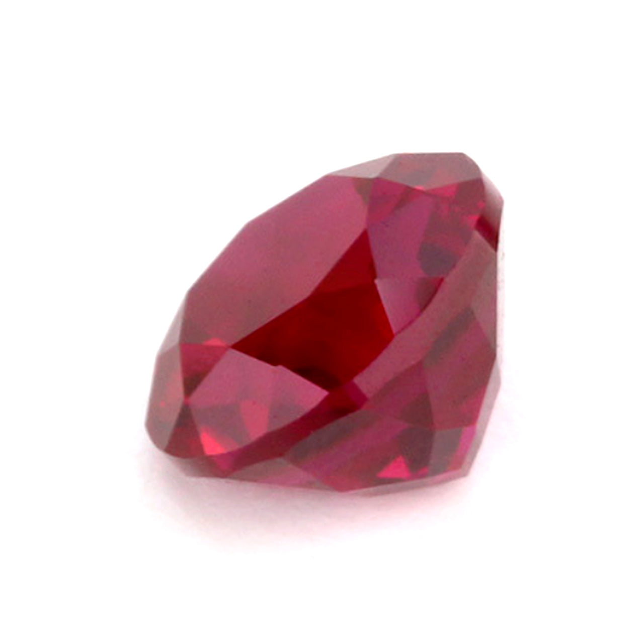 Ruby Round Cut in Created Grade GEM | Lab Stone