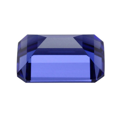 Blue Sapphire Emerald Cut in Created Grade GEM | Lab Stone