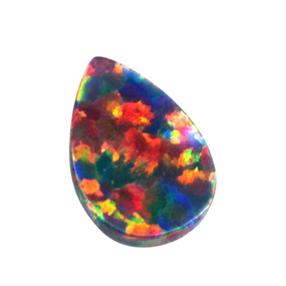 Black Opal Pear Cut in Created Grade GEM | Lab Stone