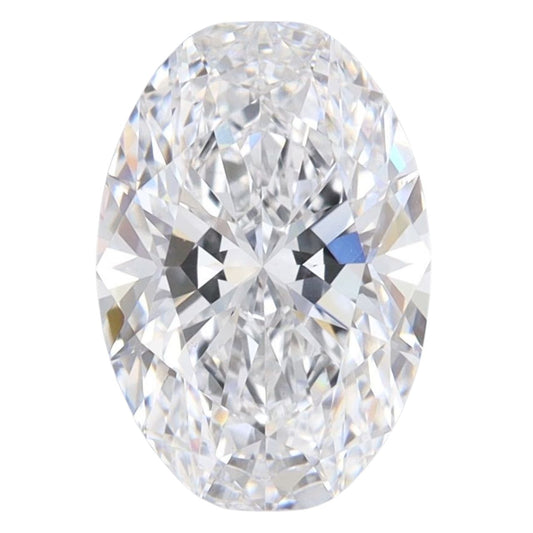 3.1 Carat Oval Lab Grown Diamond Oval Cut - E Color - VS1 Clarity -IGI Certified