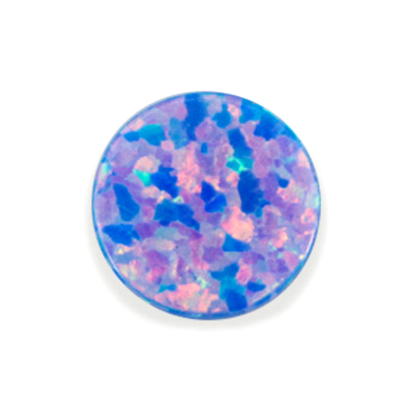 Blue Opal Round Cut in Created Grade GEM | Lab Stone