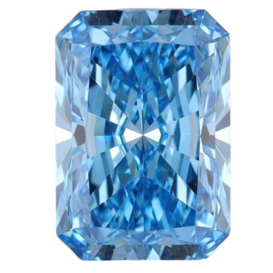 Lab Radiant Diamonds - Fancy Vivid Blue - Lab Grown Diamond 1.04ct