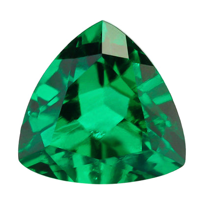 Emerald Trillion Cut in Created Grade GEM | Lab Stone