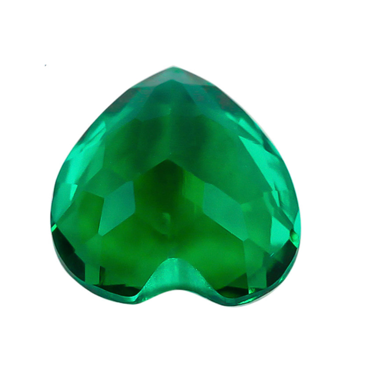 Emerald Heart Cut in Created Grade GEM | Lab Stone