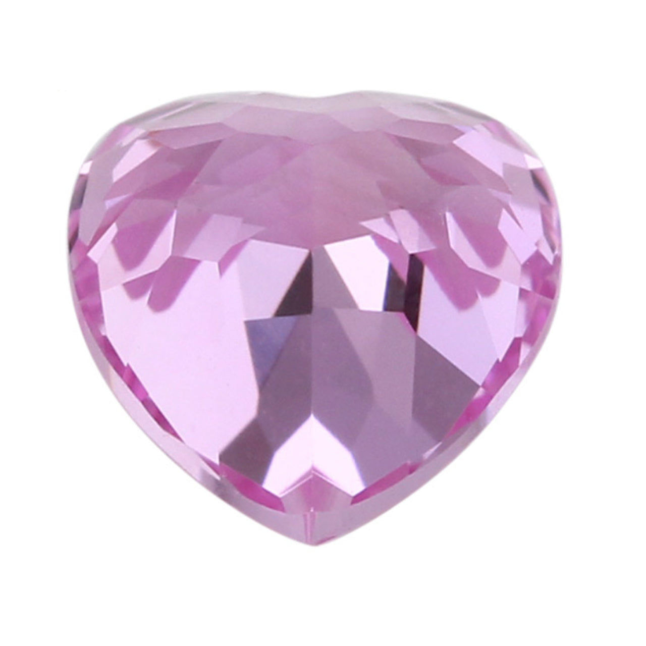 Pink Sapphire Heart Cut in Created Grade GEM | Lab Stone