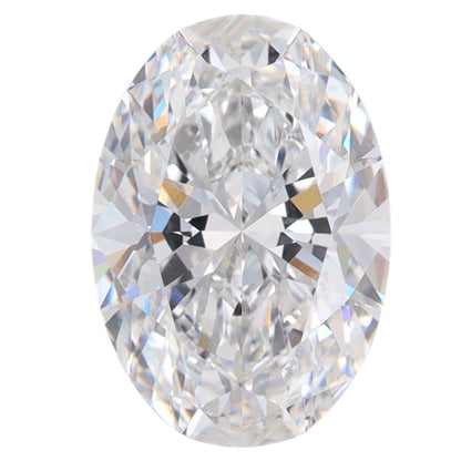 2.55 Carat Oval Lab Grown Diamond Oval Cut - E Color - VS1 Clarity -GIA Certified