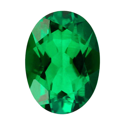 Emerald Oval Cut in Created Grade Gem | Lab Stone