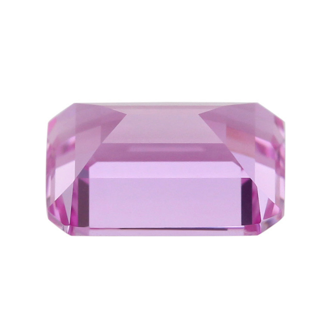 Pink Sapphire Emerald Cut in Created Grade GEM | Lab Stone