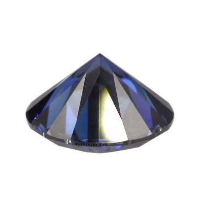 Royal Blue Moissanite Gemstone in Round Cut