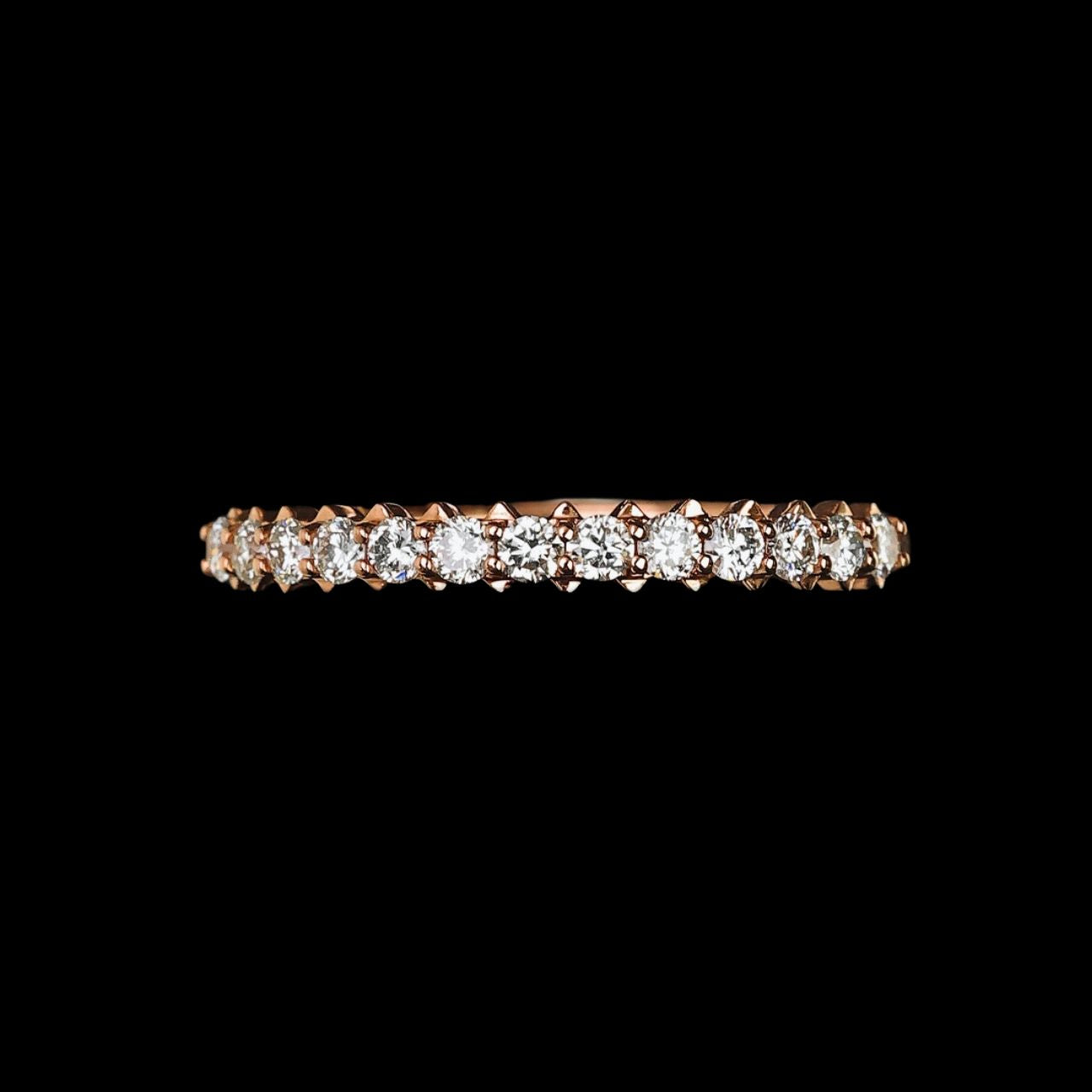 FIICCI Nancy 18K Rose Gold Diamond Wedding Ring