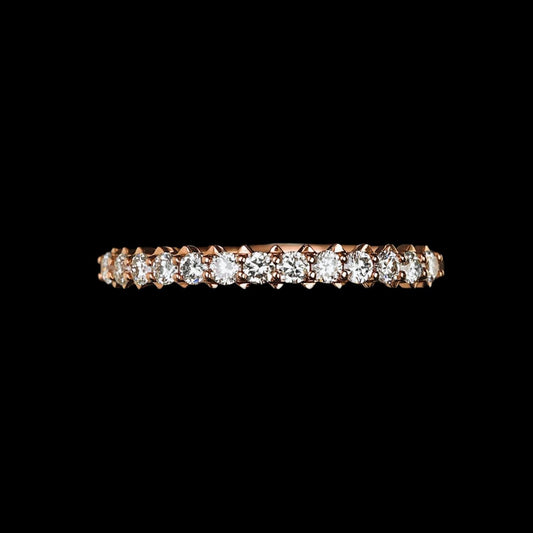 FIICCI Nancy 18K Rose Gold Diamond Wedding Ring