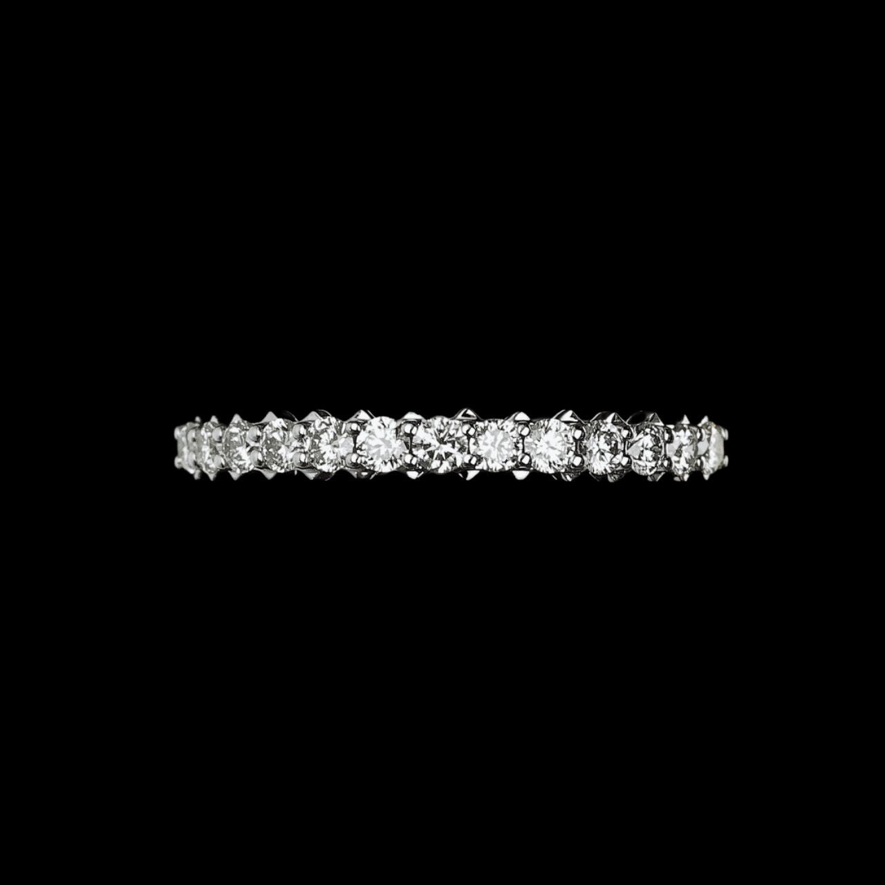 FIICCI Nancy 18K White Gold Diamond Wedding Ring