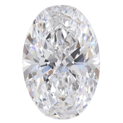 2.0 Carat Oval Lab Grown Diamond Oval Cut - D Color - VS1 Clarity -IGI Certified