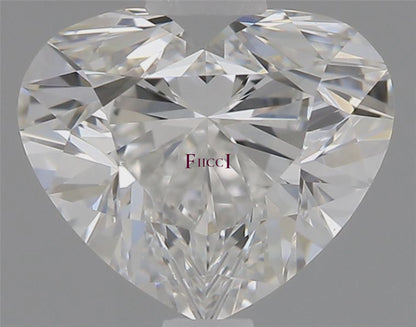 GIA Certified 0.72 Carat Heart Diamond Ideal Cut - E Color - VS1 Clarity