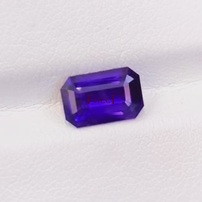 GUILD Certified Purple Sapphire - Emerald Cut - Lavender Color - 2.53 carats - 9.30 × 6.01 mm