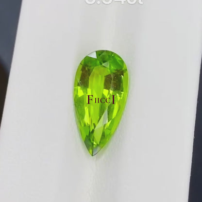 Pear Cut Peridot Gem - Green Color - 5.94 carats - 8.6 x 16.8mm