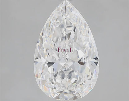 GIA Certified 3.01 Carat Pear Diamond Super Ideal Cut - D Color - VVS1 Clarity