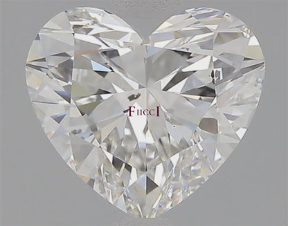 GIA Certified 1.52 Carat Heart Diamond Ideal Cut - F Color - SI1 Clarity