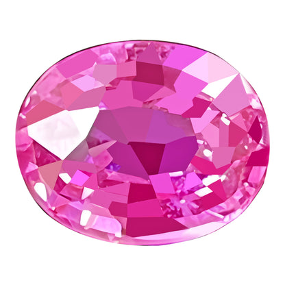 AIGS Certified Genuine Pink Sapphire - 2.02 carats - Oval Shape - No Heat - 8.41 x 6.68 mm