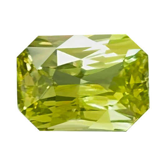 GUILD Certified 3.02 Carat Canary Yellow Chrysoberyl Stone, Octagonal, 8.92 x 6.62 mm