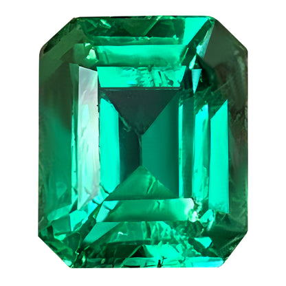 GUILD Certified Vibrant Emerald - Round Cut - Unset - 1.35 carats - 7.08 x 5.84 mm - A Low Price Top Gem