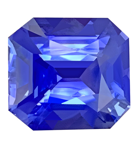 AIGS Certified Cornflower Blue Sapphire - 6.06 carats - Octagonal - Unheated - Very Fine - 10.28 x 9.43 mm