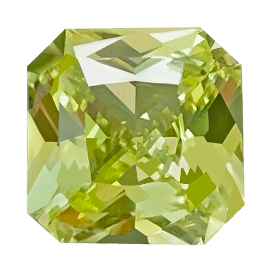 GUILD Certified 2.16 Carat Canary Yellow Chrysoberyl Stone, Octagonal, 7.24 x 7.04 mm