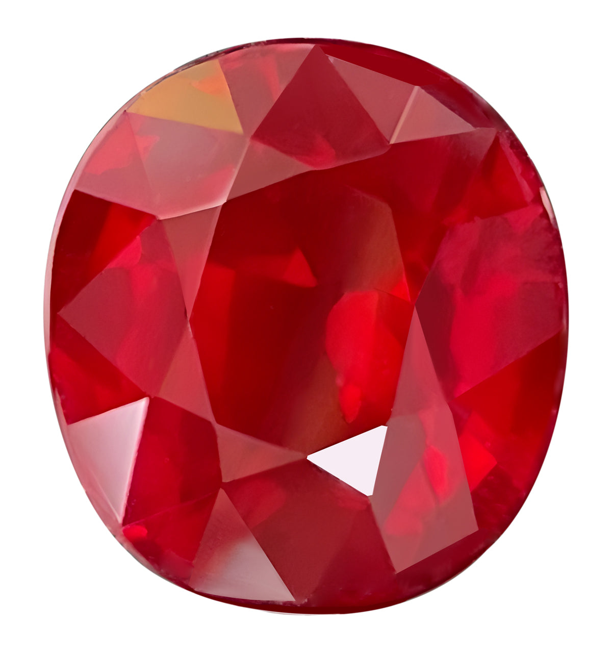 GUILD Certified Rare Genuine Loose Unheated Ruby - Oval Cut - Pigeon's Blood Red - 4.08 carats - 8.87 x 8.03 mm